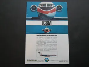 Grumann Aircraft "Gulfstream II Intercontinental Machine"--very nice vintage ad